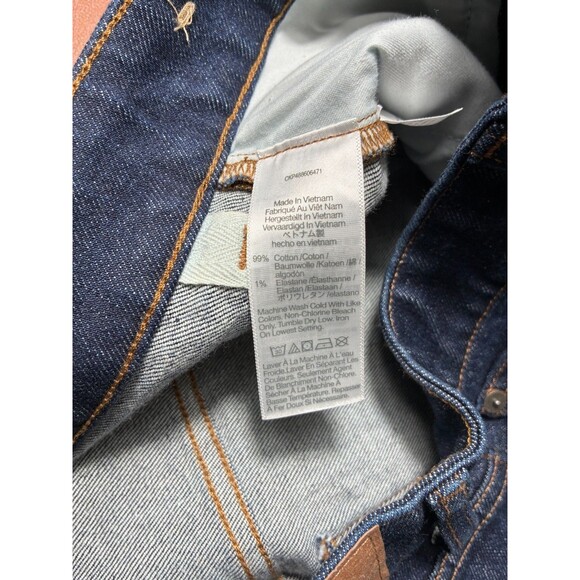 Madewell Women's High Rise Straight Leg Denim Pants Dark Blue 26P - Picture 7 of 9